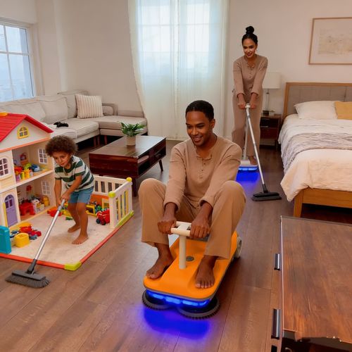 🏊 Parent-Child Twist Car Sweeper (2-in-1 Play & Clean) 🚀