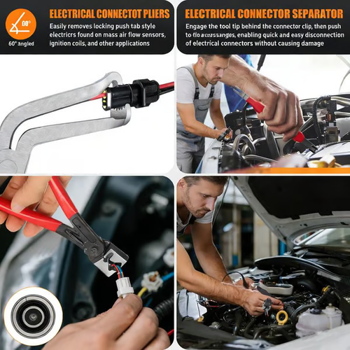5PC Automotive Electrical Disconnect & Trim Clip Pliers Set