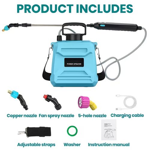 Battery-Powered Backpack Garden Sprayer (Multi-Nozzle Kit)