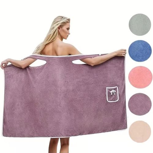 Plus Size Women's Wearable Shower Skirt