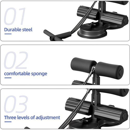 Suction cup type sit-up assistant