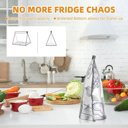 30PCS Reusable Aluminum Foil Food Storage Bags