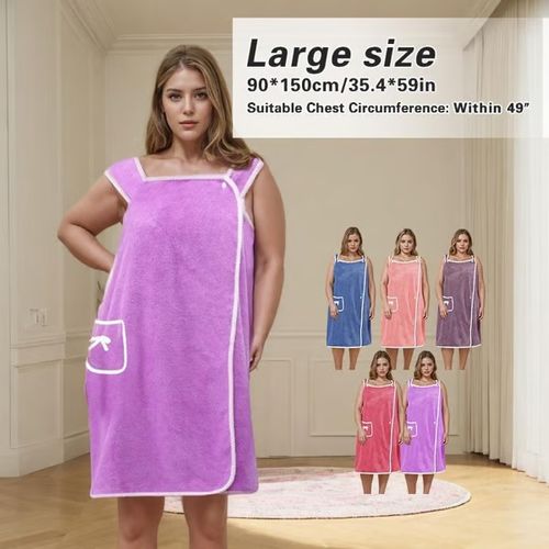 Plus Size Women's Wearable Shower Skirt