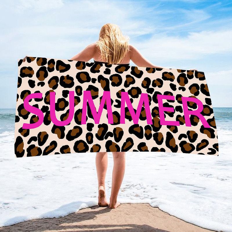 New microfiber beach towel printed towel Beach swimming holiday absorbent bath towel