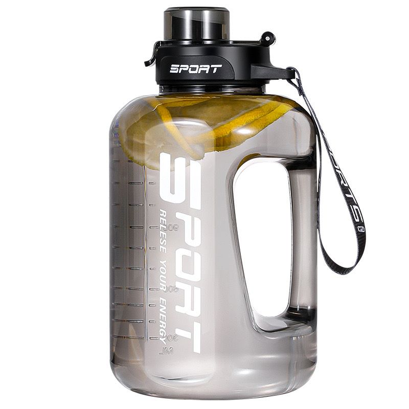 Summer large capacity sports kettle Men and women outdoor fitness ton ton bucket high temperature resistant portable straw cup