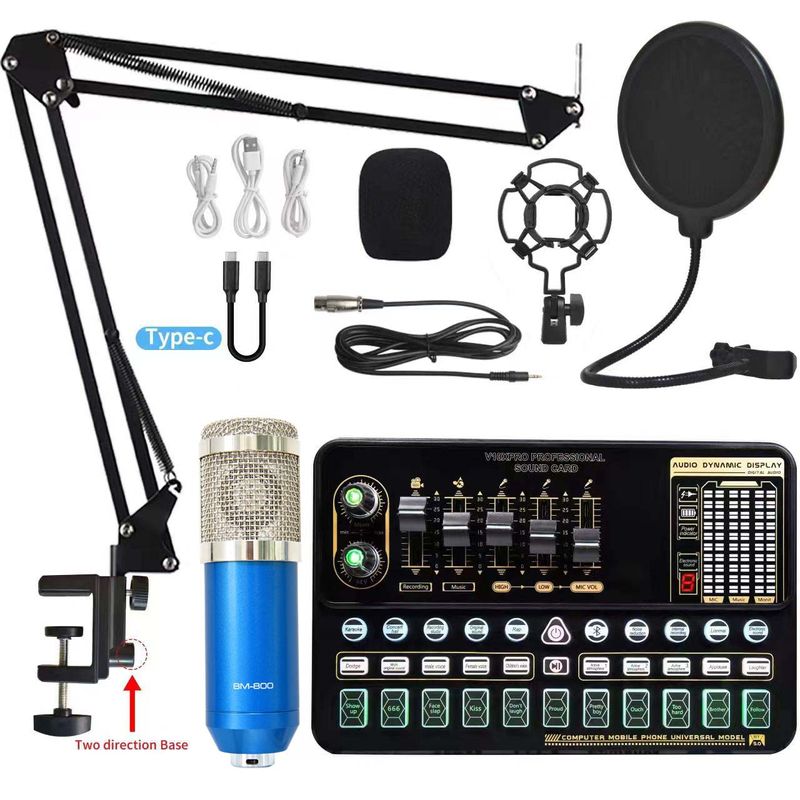 BM800 Microphone & Live Sound Card Set – Game-Changing Audio for Professional Live Streaming and Computer Broadcasting