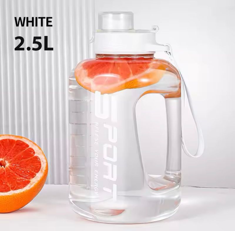 Summer large capacity sports kettle Men and women outdoor fitness ton ton bucket high temperature resistant portable straw cup