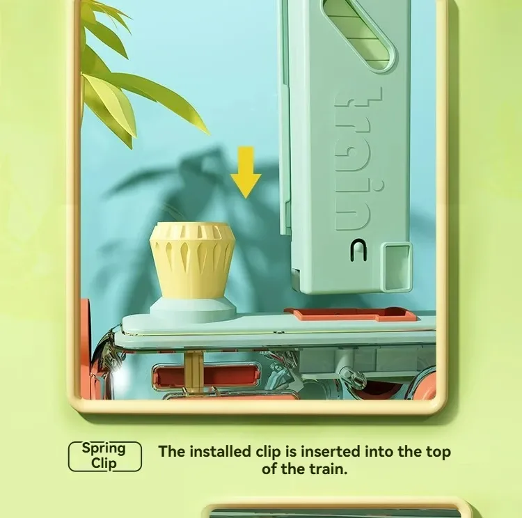 New 200-Piece Domino Train with Lights and Sound