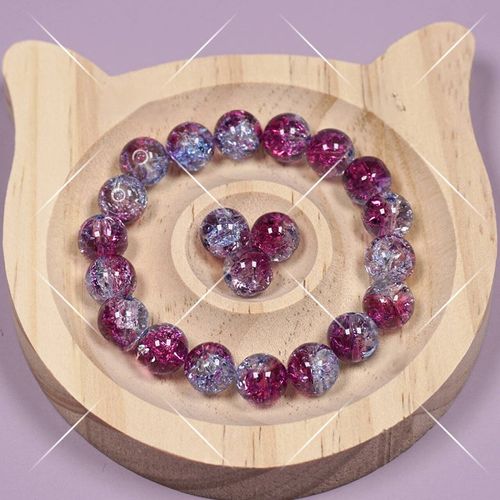 🔥 10mm 8 Colors Crack Glaze Beads DIY Jewelry Accessories