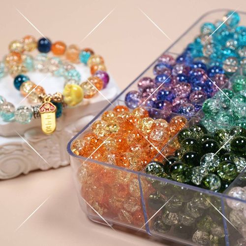 🔥 10mm 8 Colors Crack Glaze Beads DIY Jewelry Accessories