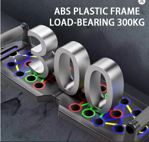 30-Hole Foldable Push Up Training Board + Pull Rope  for Men's Chest and Abdominal Muscle Training |  Portable and Foldable |