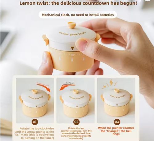 Cute Pot-Shaped  Mechanical Kitchen Timer