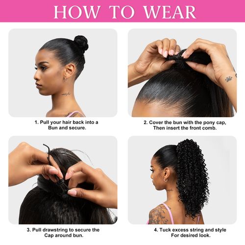 14inch or 24inch Synthetic Kinky Curly Ponytail