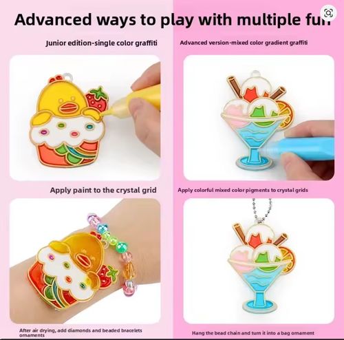 Princess Dessert Beads & Crystal Glue Painting  DIY Kit