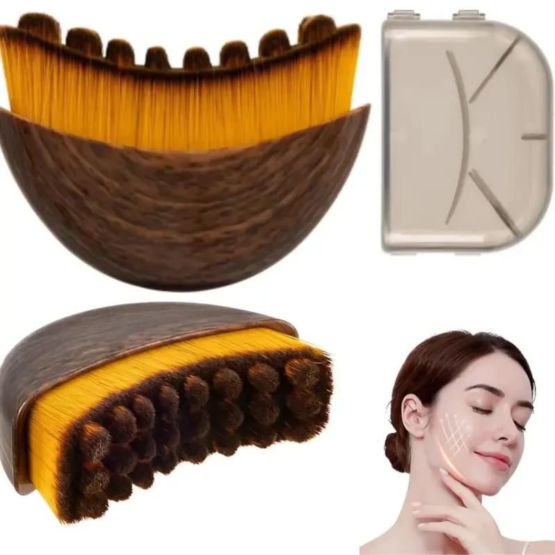 Lymphatic Contour Face Brush with Gua Sha