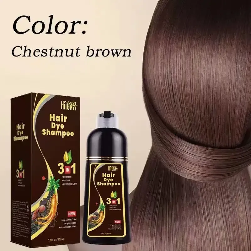 500ml 3-in-1 Hair Dye Shampoo