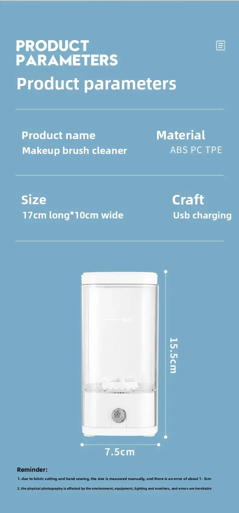 Lazy Brush Cleaner USB recharge