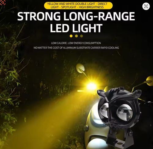 2pcs Owl Car Headlights Motorcycle Headlights