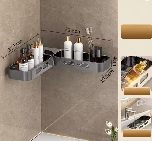 ABS 90-180 degrees Foldable Wall-mounted  Corner Shelf