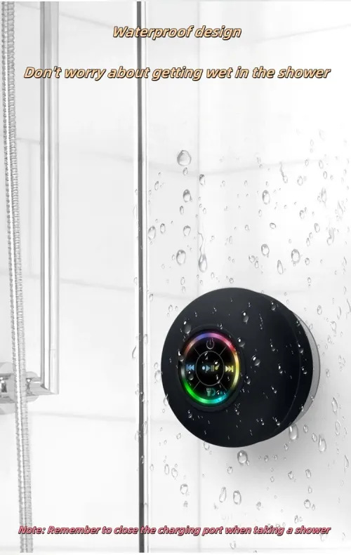 Buy1Get1Free! 2025 Bathroom Waterproof Wireless LED Bluetooth Speaker