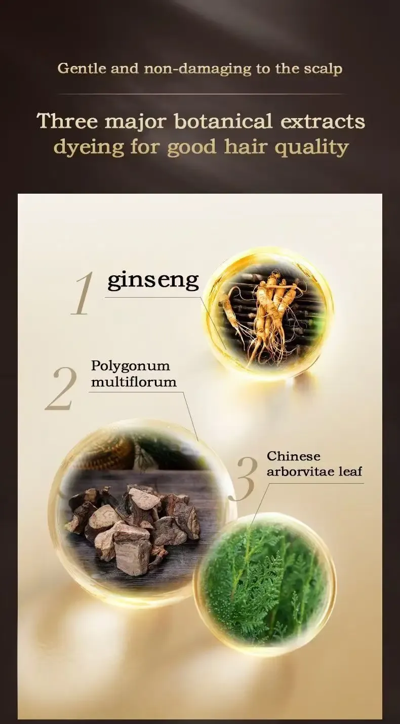 500ml 3-in-1 Hair Dye Shampoo