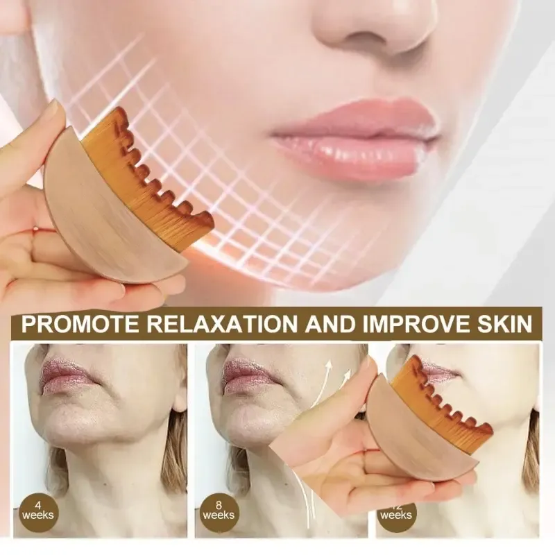 Lymphatic Contour Face Brush with Gua Sha