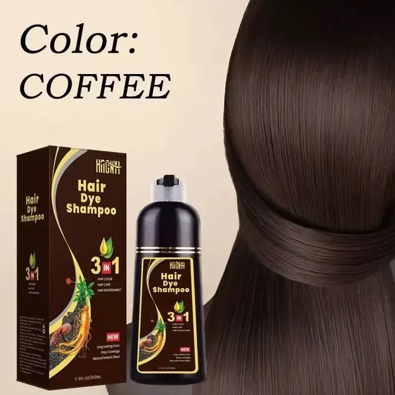 500ml 3-in-1 Hair Dye Shampoo