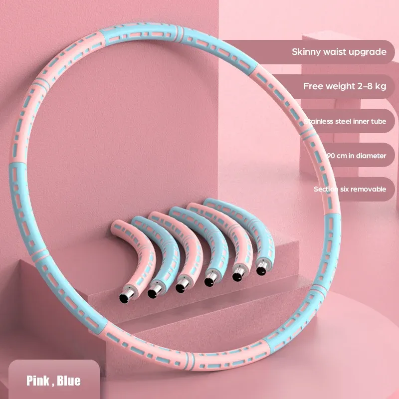 Adjustable 6-Section Foam Exercise Hoop