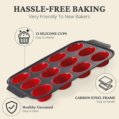 Silicon 12-hole Cupcake Pan
