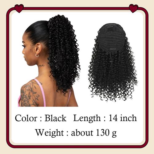 14inch or 24inch Synthetic Kinky Curly Ponytail