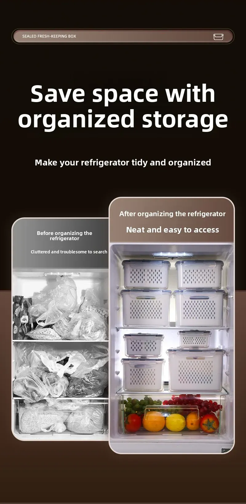 Plastic Drain Fresh-keeping Box