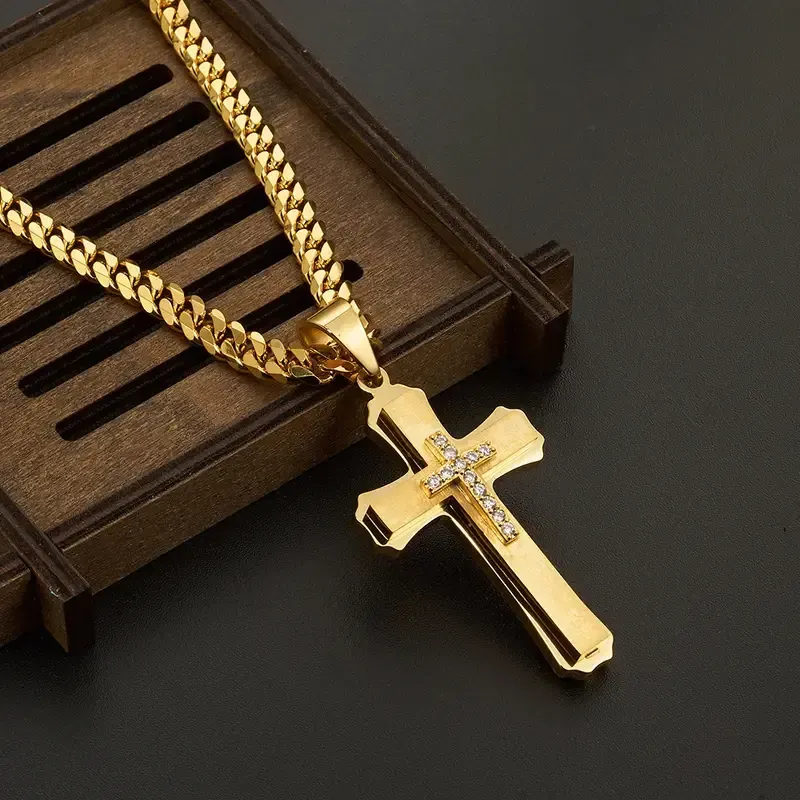 64 collier pendentif croix