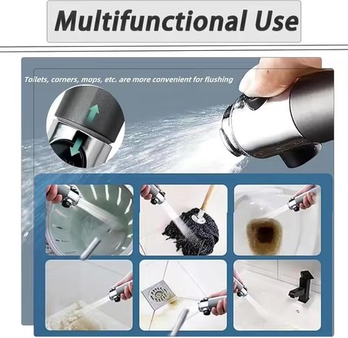 High Pressurized Filter Shower Head 3-mode Adjustable Spray with Massage Brush Rain Faucet Bathroom Accessories