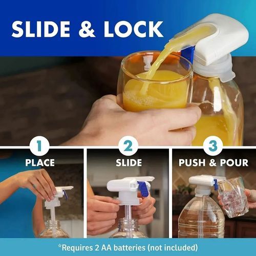 Portable Electric Beverage Pump with Straw - Automatic Water & Milk Dispenser for Outdoor & Household