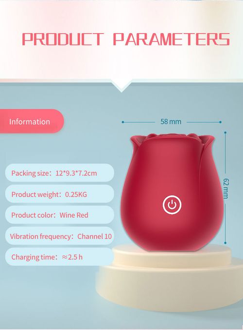 Premium Waterproof Rose Vibrator | Gentle Clitoral Suction Stimulator for Intimate Pleasure