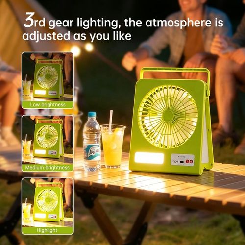 Solar-Powered Portable Handheld Fan | USB Rechargeable Mini Fan for Office & Outdoor Camping