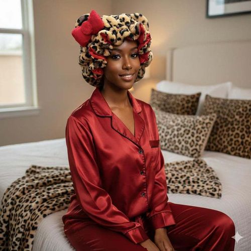 Trendy Leopard Print Cat Ear Headband with Bow | Fluffy Fashion Hair Accessory for Women