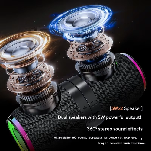 G369 Portable TWS Speaker with RGB Lights | Magnetic Wireless Stereo Bluetooth Speaker