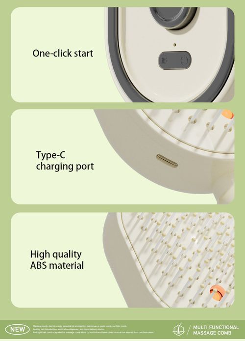 Portable Electric Scalp Massager | Self-Cleaning Hair Growth & Relaxation Brush for Women