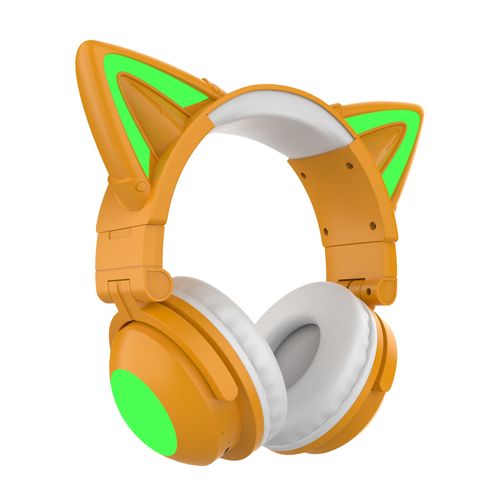 Wired Cat Ear Headphones with Mic | RGB Light Gaming Headset for Mobile & PC