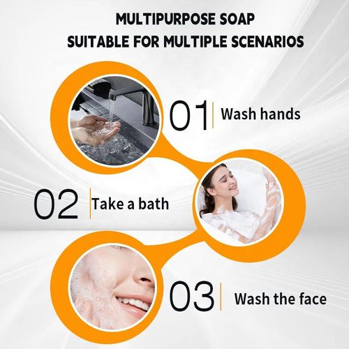 Handmade Turmeric & Kojic Acid Brightening Soap | Deep Cleansing & Antibacterial Honey Glow Bar for Clear Skinv