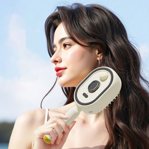 Portable Electric Scalp Massager | Self-Cleaning Hair Growth & Relaxation Brush for Women