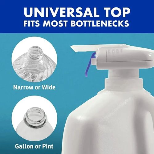 Portable Electric Beverage Pump with Straw - Automatic Water & Milk Dispenser for Outdoor & Household