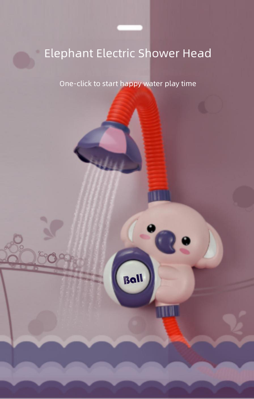 New Elephant Baby Shower Animal Bath Toys Set for Kids with Spinning Squeeze Features Electric Water Spray ABS Plastic