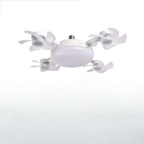 New Drone-style Fan Light, Screw-in Integrated Fan & Light, Quiet Remote Control Energy-saving Ceiling Fan Light