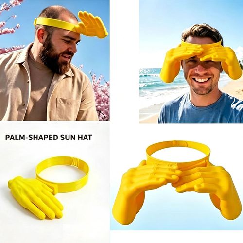 Vashine 3D Printed Hand Shade Hat | Eco-Friendly PLA Sun Hat for Summer & Parties