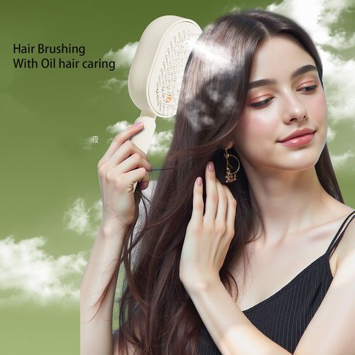 Portable Electric Scalp Massager | Self-Cleaning Hair Growth & Relaxation Brush for Women
