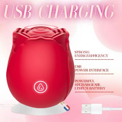 Premium Waterproof Rose Vibrator | Gentle Clitoral Suction Stimulator for Intimate Pleasure