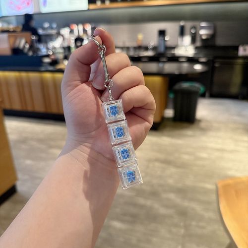 Mini 4-Key Fidget Toy - Portable Stress Relief Keychain Pendant