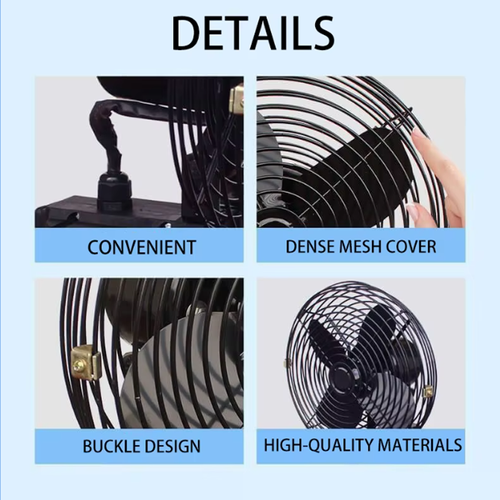 High-Power Lithium Battery Fan | Silent, Portable & Long-Lasting Outdoor Fan
